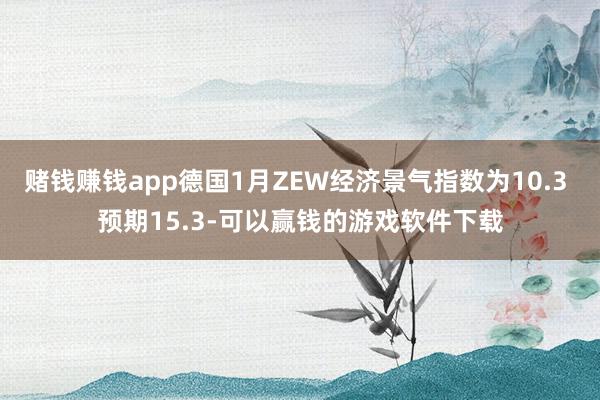 赌钱赚钱app德国1月ZEW经济景气指数为10.3 预期15.3-可以赢钱的游戏软件下载