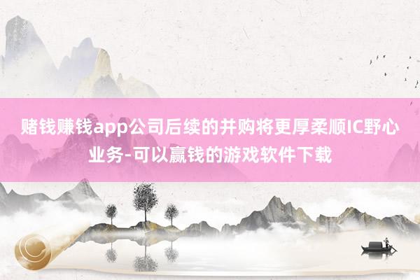 赌钱赚钱app公司后续的并购将更厚柔顺IC野心业务-可以赢钱的游戏软件下载
