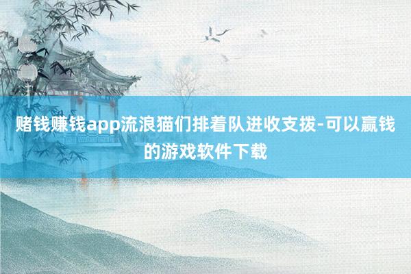 赌钱赚钱app流浪猫们排着队进收支拨-可以赢钱的游戏软件下载