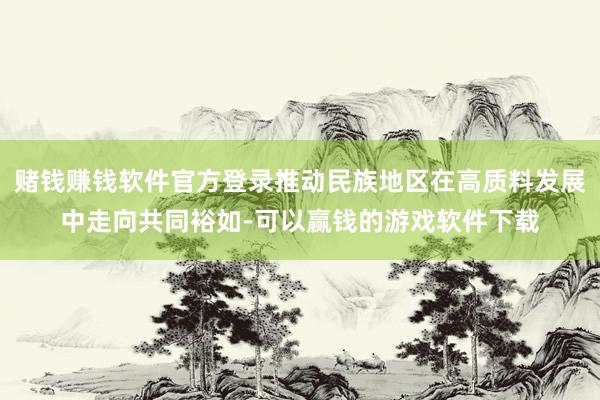 赌钱赚钱软件官方登录推动民族地区在高质料发展中走向共同裕如-可以赢钱的游戏软件下载